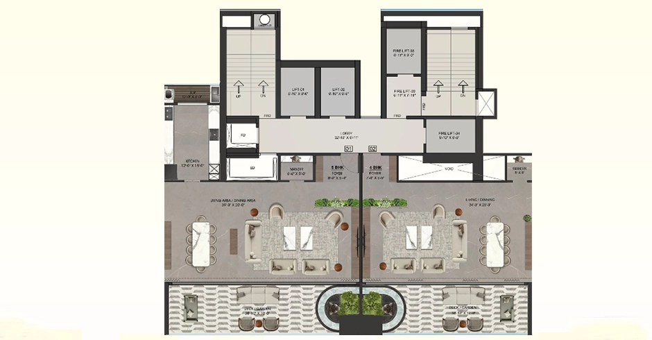 Vedant Mayfair 5 BHK Floor Plan Vedant Mayfair 5 BHK Floor Plan